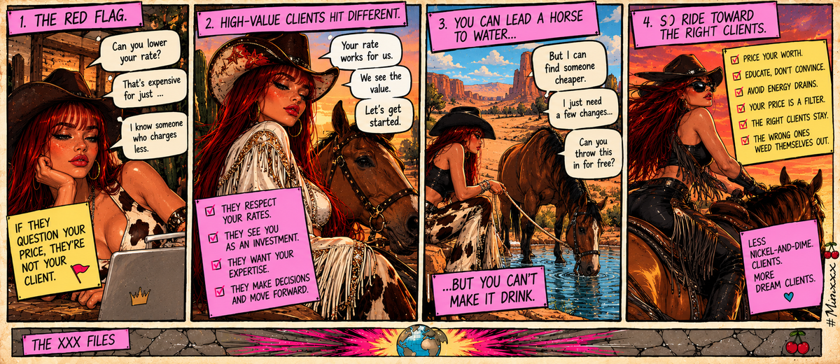 You Can Lead a Horse to Water. You Cannot Make That Client Stop Being Cheap.
